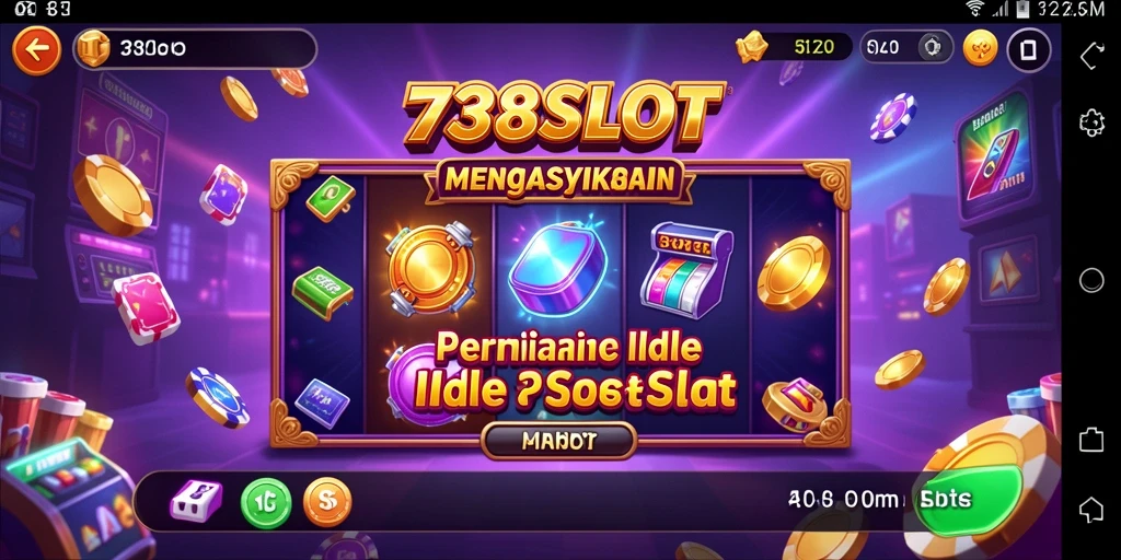 Screenshot utama 738SLOT menampilkan gameplay Idle yang seru.