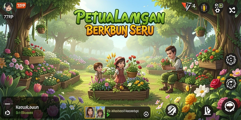 Screenshot gameplay 77RP menampilkan pesona dunia pertanian yang menakjubkan.