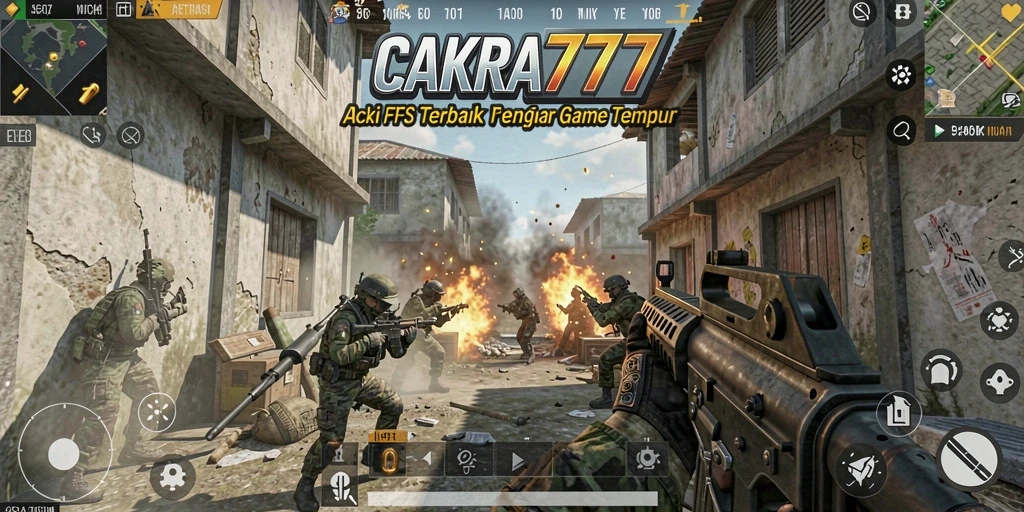 Tangkapan layar utama menunjukkan aksi mendebarkan dalam CAKRA777.