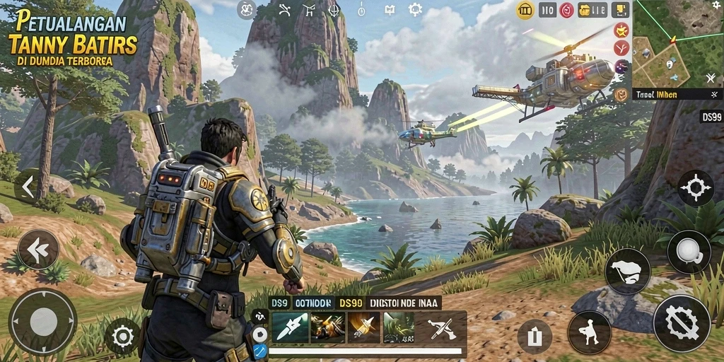 Gameplay DS99 yang menarik dengan eksplorasi dunia terbuka yang luas.