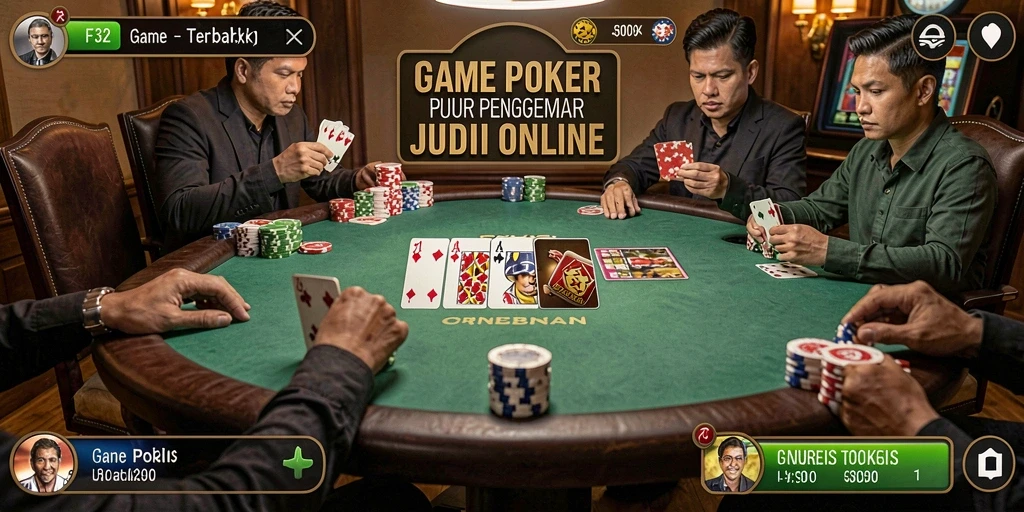 Tampilan gameplay F32 yang seru dan kompetitif di meja poker.