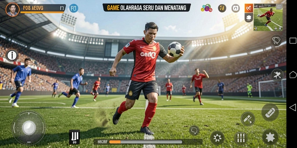 Tampilan gameplay FO8 yang penuh aksi dan seru di lapangan.