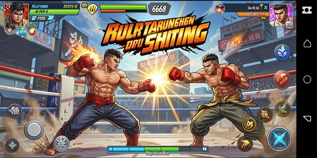 Screenshot G668 menampilkan aksi pertarungan yang mendebarkan dan grafis tajam.