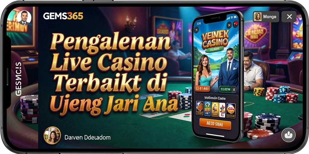 Tampilan gameplay Live Casino yang menarik dan interaktif.