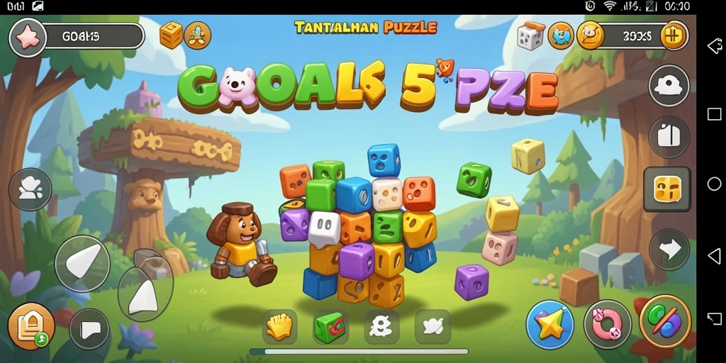 Tangkapan layar gameplay GOAL55 yang menarik dan menantang.