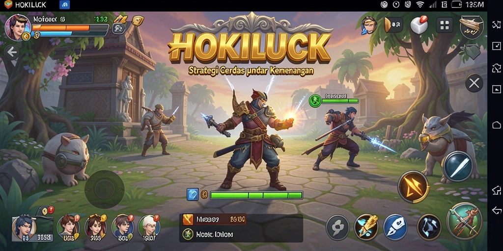 Tampilan mendebarkan dari gameplay strategi HOKILUCK yang penuh taktik.