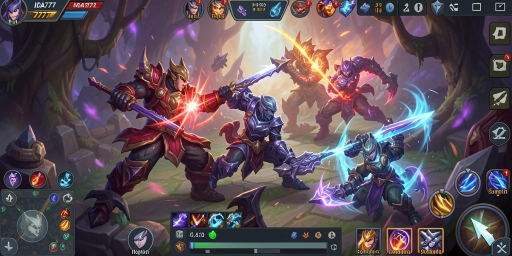 Tangkapan layar gameplay IDA777 menampilkan aksi pertarungan yang mendebarkan.