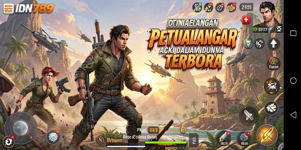 Tampilan gameplay yang mendebarkan dari IDN789 di dunia ARPG.