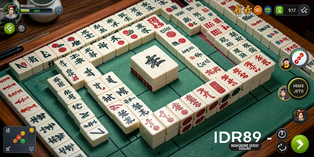 Screenshot IDR89 menampilkan gameplay Mahjong yang menarik dan penuh tantangan.