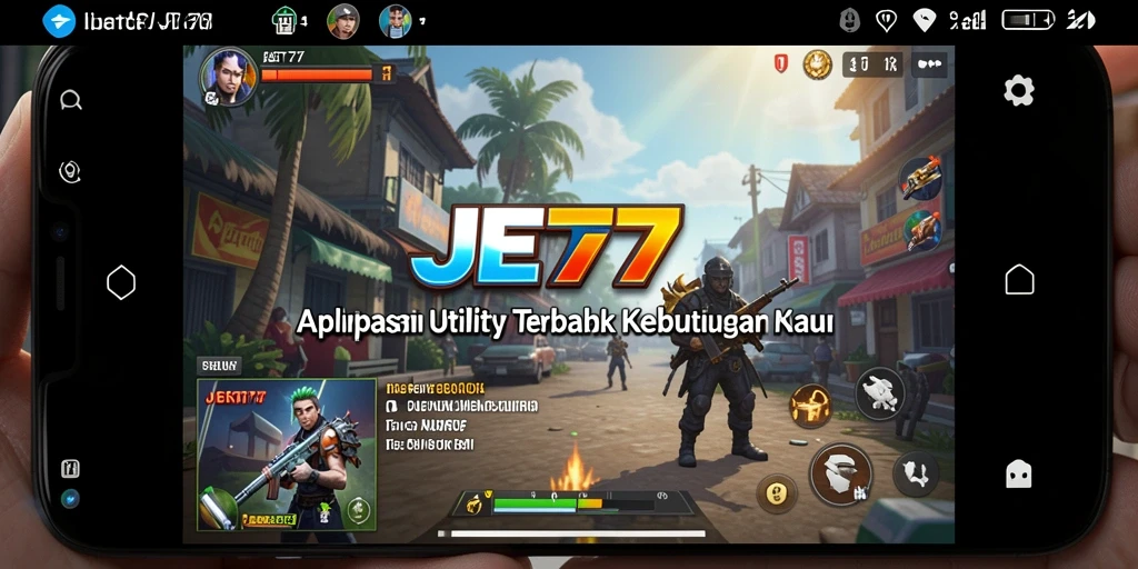 Tampilan antarmuka JET77 yang sederhana dan intuitif.