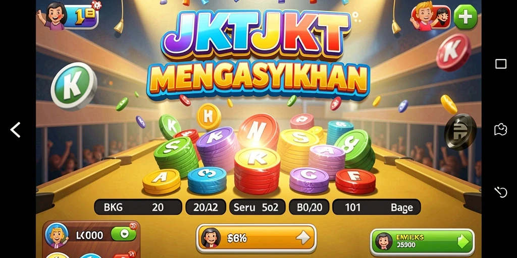 Tampilan gameplay seru JKTJKT dalam permainan Bingo.