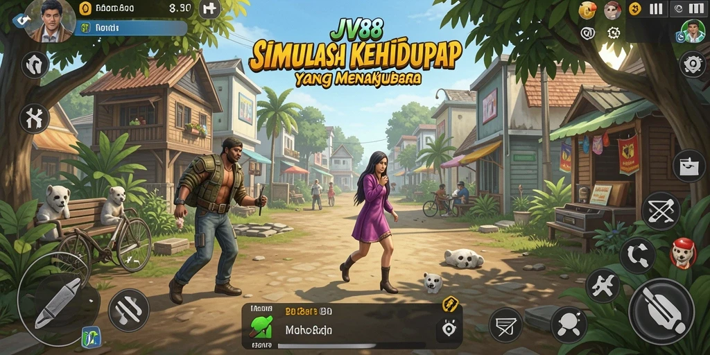 Screenshot utama JV88 menampilkan gameplay yang menarik dan interaksi sosial yang dinamis.