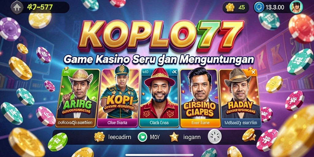 Tangkapan layar KOPLO77 menampilkan gameplay Kasino yang mendebarkan.