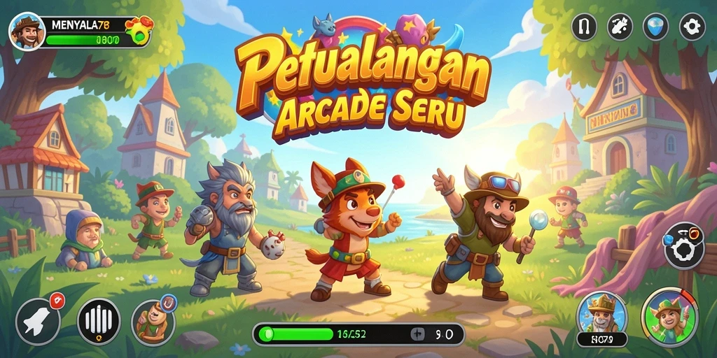 Screenshot gameplay MENYALA78 menampilkan aksi seru dalam permainan.