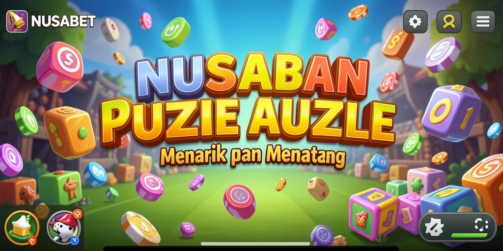 Tampilan gameplay NUSABET yang menarik dengan berbagai teka-teki.
