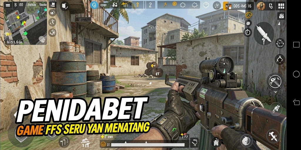 Screenshot gameplay PENIDABET yang menunjukkan aksi seru pemain di medan perang.