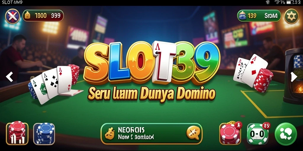 Tampilan gameplay SLOT39 yang menarik dengan aksi Domino seru.