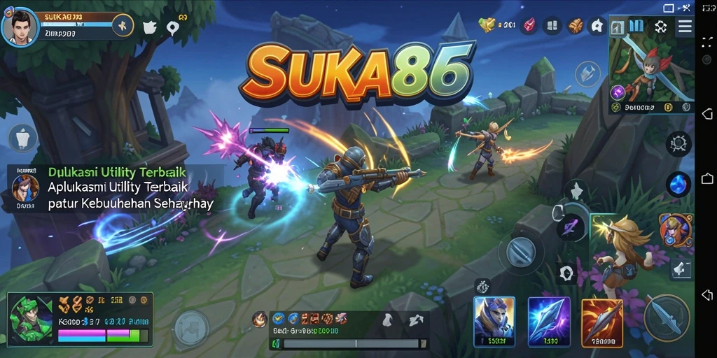 Tampilan utama <strong>SUKA86</strong> dengan berbagai fitur Utility yang siap digunakan.