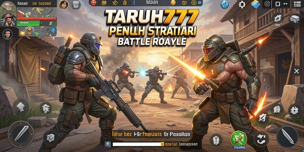Gameplay TARUH777 yang seru dan menegangkan di arena Battle Royale.
