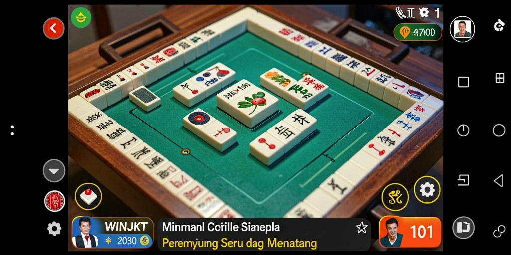 Gameplay menarik dari WINJKT dengan berbagai tantangan Mahjong.