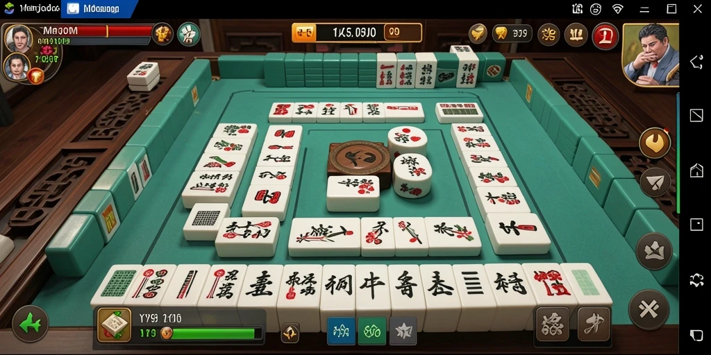 Gambar gameplay Y89 yang menunjukkan keseruan permainan Mahjong.